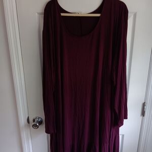 Terra & Sky Cranberry Color Dress Size 5 X